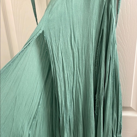 Free People Boho Halter Mermaid Green Dress - Picture 5 of 9